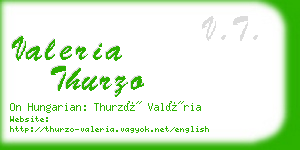 valeria thurzo business card